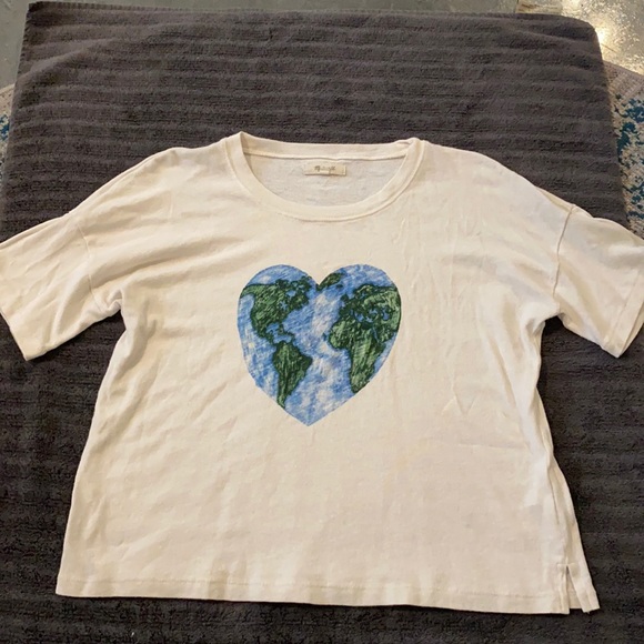 Madewell heart world t-shirt - Picture 1 of 4